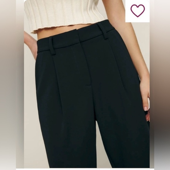 New! Reformation Alex Petites my Pant in Black 🖤 6P NWT! - Picture 4 of 16